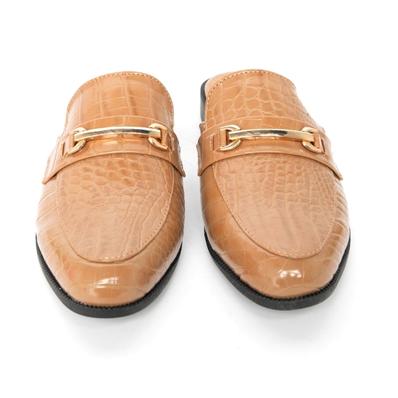 🆕 Vero Moda Tan Mule Loafer - Picture 5 of 9